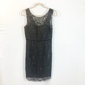 BHLDN Jenny Yoo Black Lace Overlay Dress